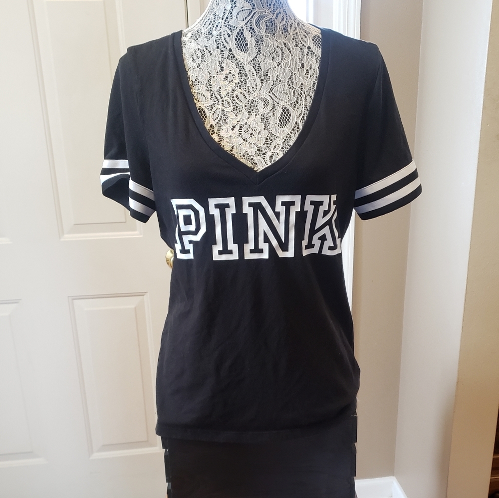 PINK- Jersey Style Tee!